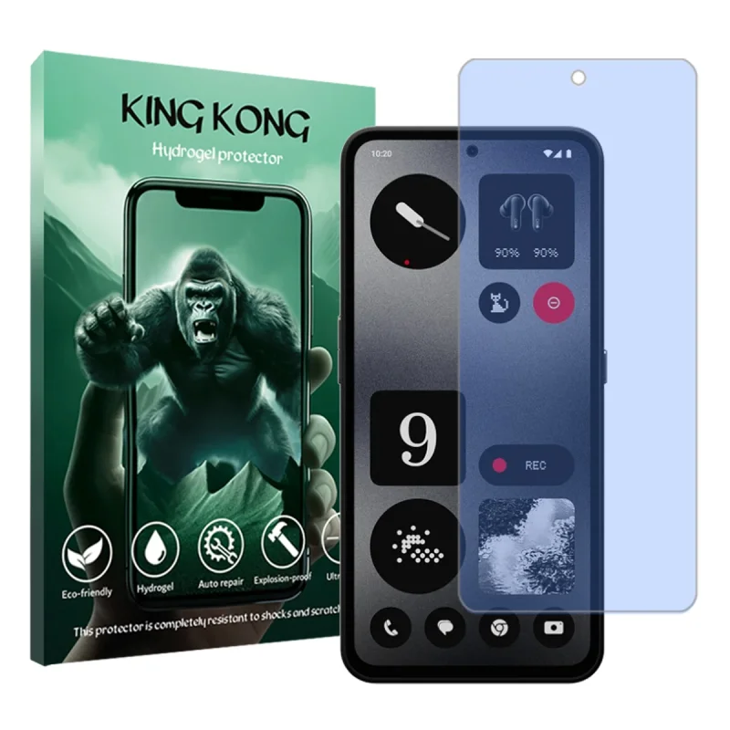 محافظ صفحه نمایش ضداشعه آبی کینگ کونگ مدل Tough مناسب برای گوشی موبایل ناتینگ CMF Phone 1