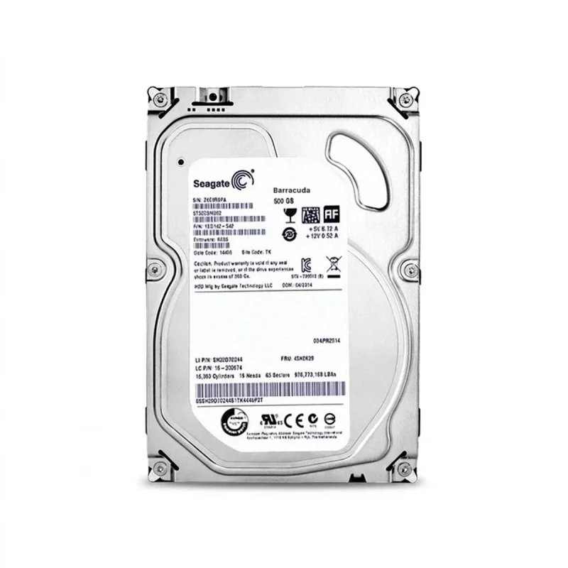 هارددیسک اینترنال سیگیت مدل st3500414cs ظرفیت 500 گیگابایت، سرعت چرخش 5400 دور در دقیقه، سایز هد 3.5 اینچی