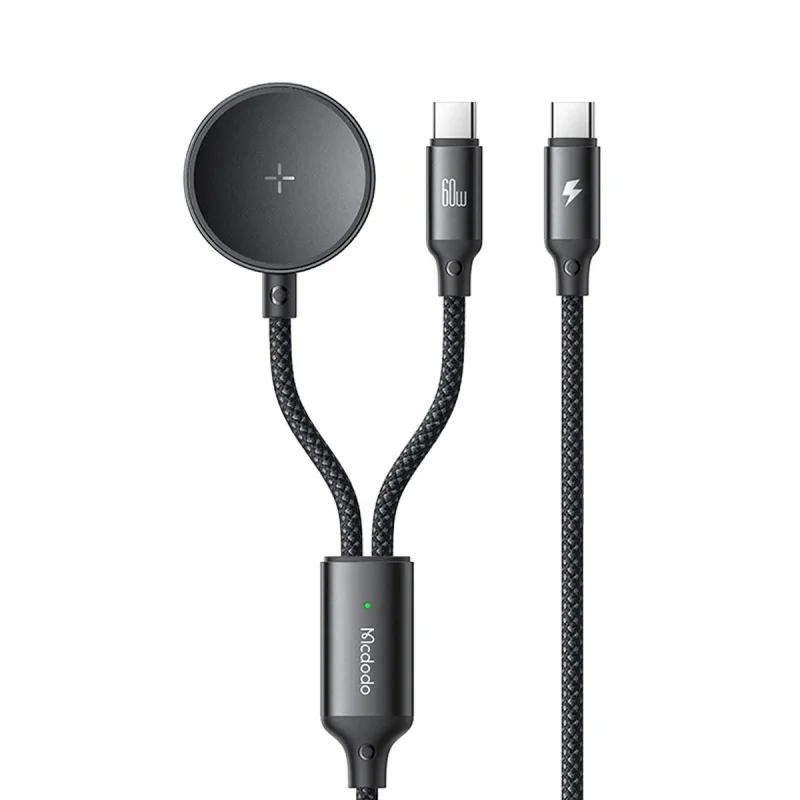 کابل USB-C به شارژر واچ سامسونگ / USB-C مک دودو مدل CA-421 طول 1.2 متر
