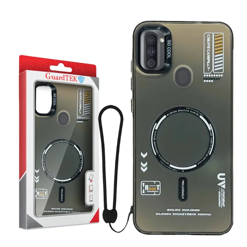 کاور گاردتک اساک مدل SoCool_Strap مناسب برای گوشی موبایل سامسونگ Galaxy A11 و Galaxy M11 به همراه بند آویز