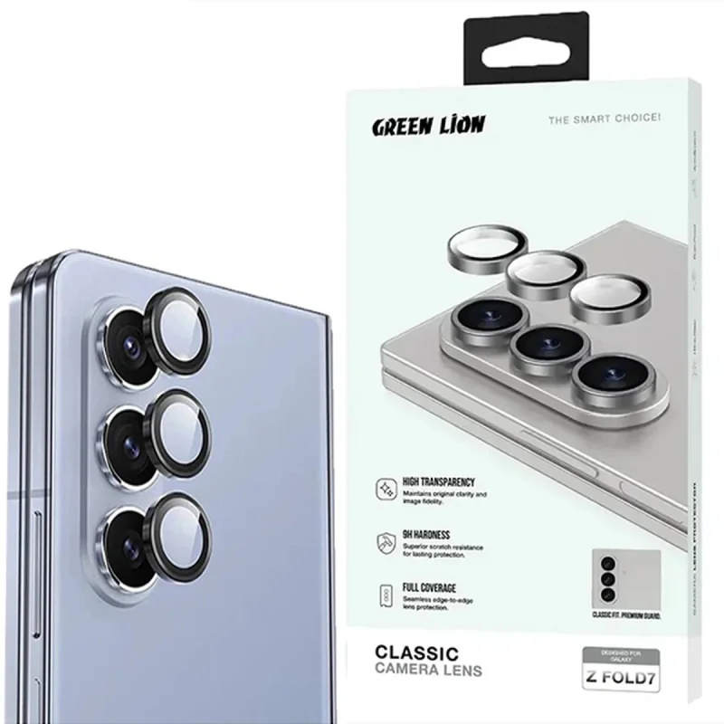 محافظ لنز دوربین شیشه‌ای گرین لاین مدل CLenz مناسب برای گوشی موبایل سامسونگ Galaxy Z Fold 7