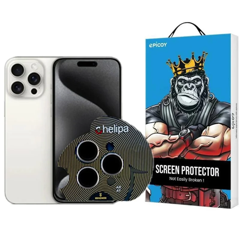 محافظ لنز دوربین اپیکوی مدل Chelipa مناسب برای گوشی موبایل اپل iPhone 15 Pro Max / 15 Pro