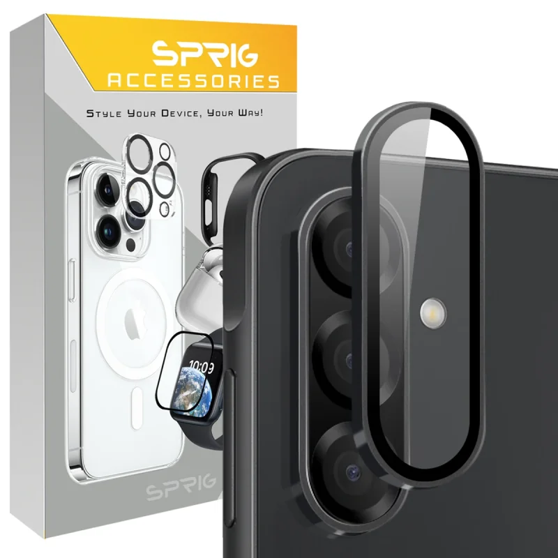 محافظ لنز دوربین اسپریگ مدل Ring metal مناسب برای گوشی موبایل سامسونگ Galaxy A36