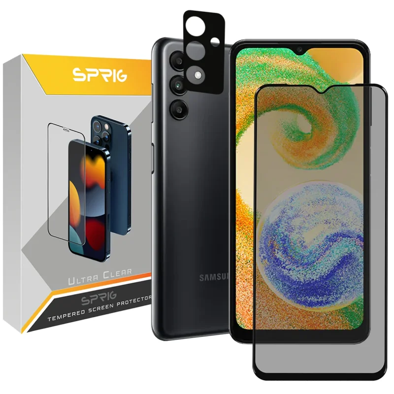 محافظ لنز دوربین اسپریگ مدل FLZ-Privacy مناسب برای گوشی موبایل سامسونگ Galaxy A04s / a13 5G / M13 4G به همراه محافظ صفحه نمایش گوشی