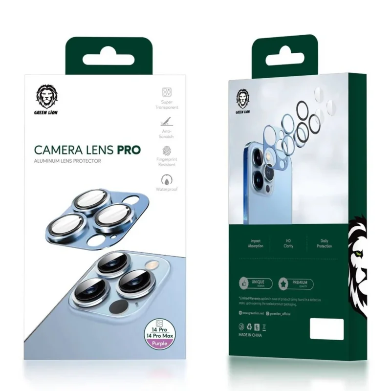 محافظ لنز دوربین گرین لاین مدل Camera Lens Pro مناسب برای گوشی موبایل اپل iphone 14Pro Max /14 Pro