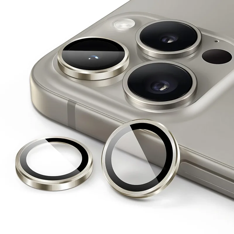 محافظ لنز دوربین شیشه‌ای اسپیگن مدل Optik Pro مناسب برای گوشی موبایل اپل iPhone 16 Pro Max