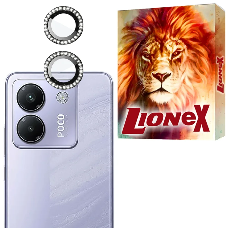 محافظ لنز دوربین شیشه‌ای لایونکس مدل NRIL20 مناسب برای گوشی موبایل شیائومی Poco M7 Pro 5G