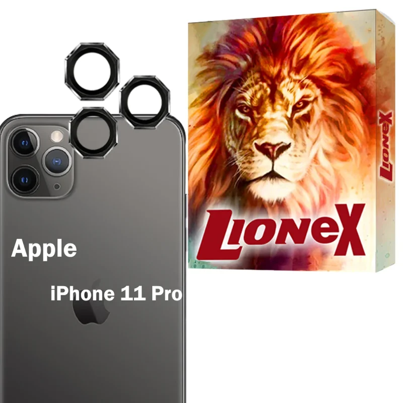 محافظ لنز دوربین شیشه‌ای لایونکس مدل R8ZL مناسب برای گوشی موبایل اپل iPhone 11 Pro