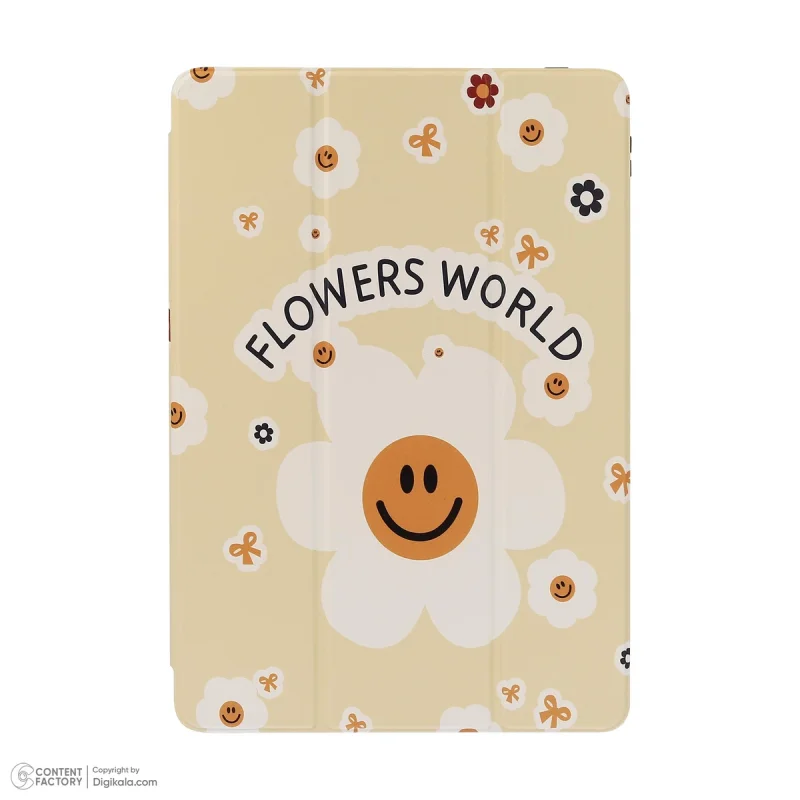 کیف کلاسوری دی کیس مدل Flowers مناسب برای تبلت شیائومی Redmi Pad Pro-12.1 inch