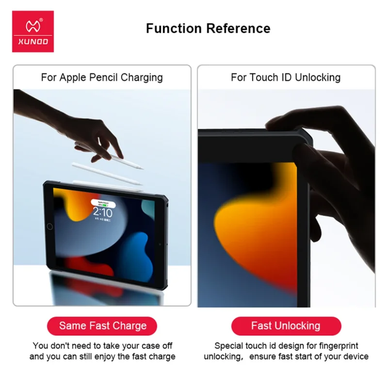 کاور ژاند مدل Beatle Stand مناسب برای تبلت Apple iPad 2019 7th generation-10.2 inch، Apple iPad 2020 8th Generation-10.2 inch، Apple iPad 2021 9th Generation-10.2 inch