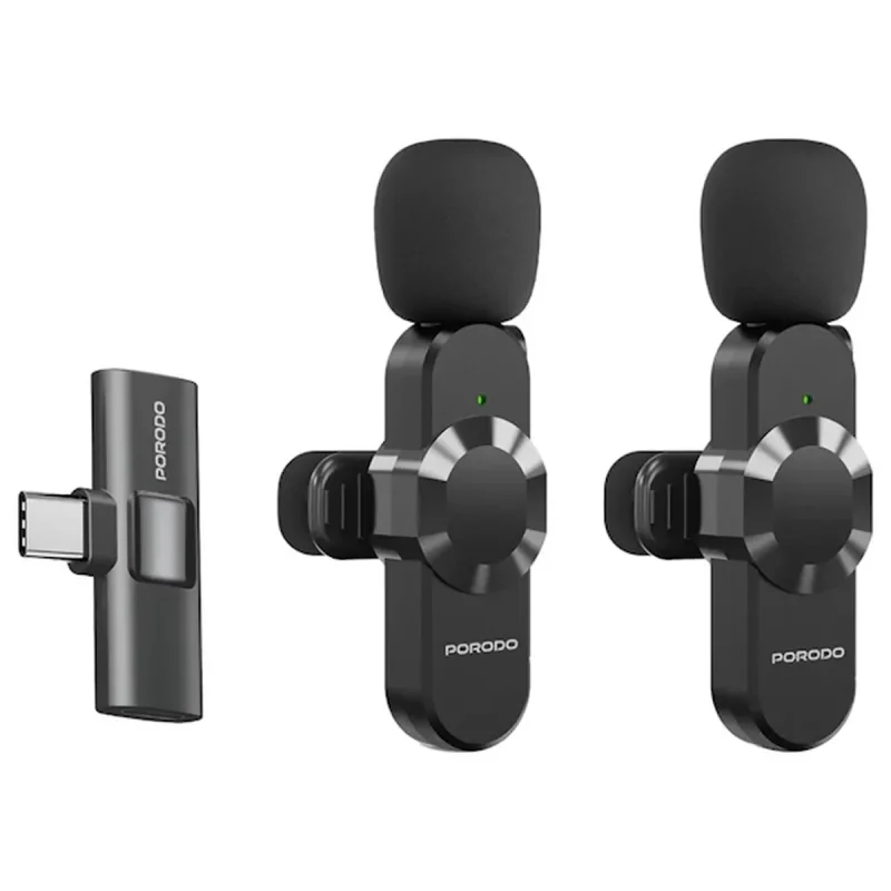 میکروفن بی سیم پرودو مدل lamphf3 با درگاه اتصال type c