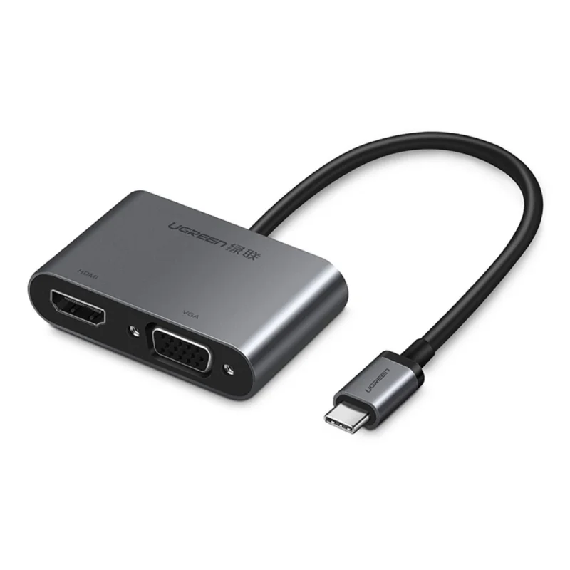 مبدل usb-C به VGA/HDMI یوگرین مدل CM162-50505