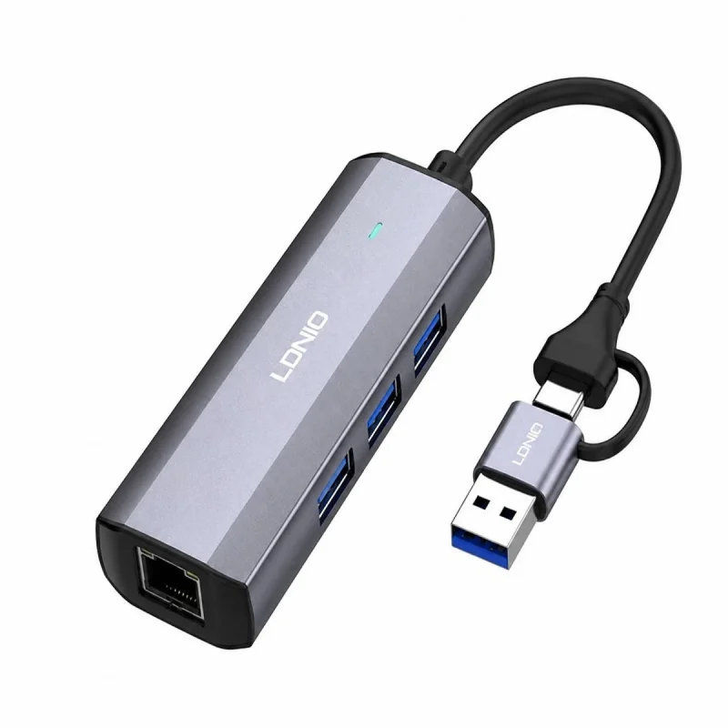 هاب 4 پورت USB 3 الدینیو مدل DS-124UC