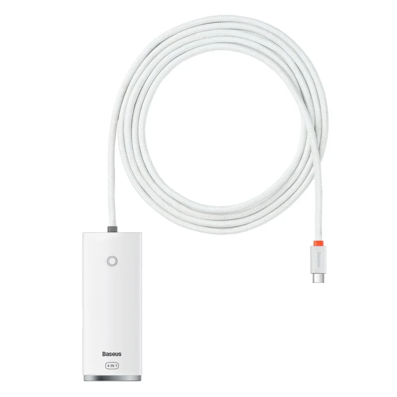 هاب 4 پورت USB-C باسئوس مدل  Lite Series - WKQX03050 2M