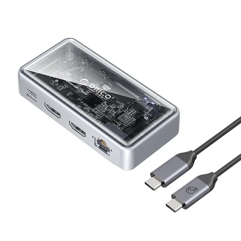 داک استیشن 6 پورت USB-C اوریکو مدل TM10-6CP