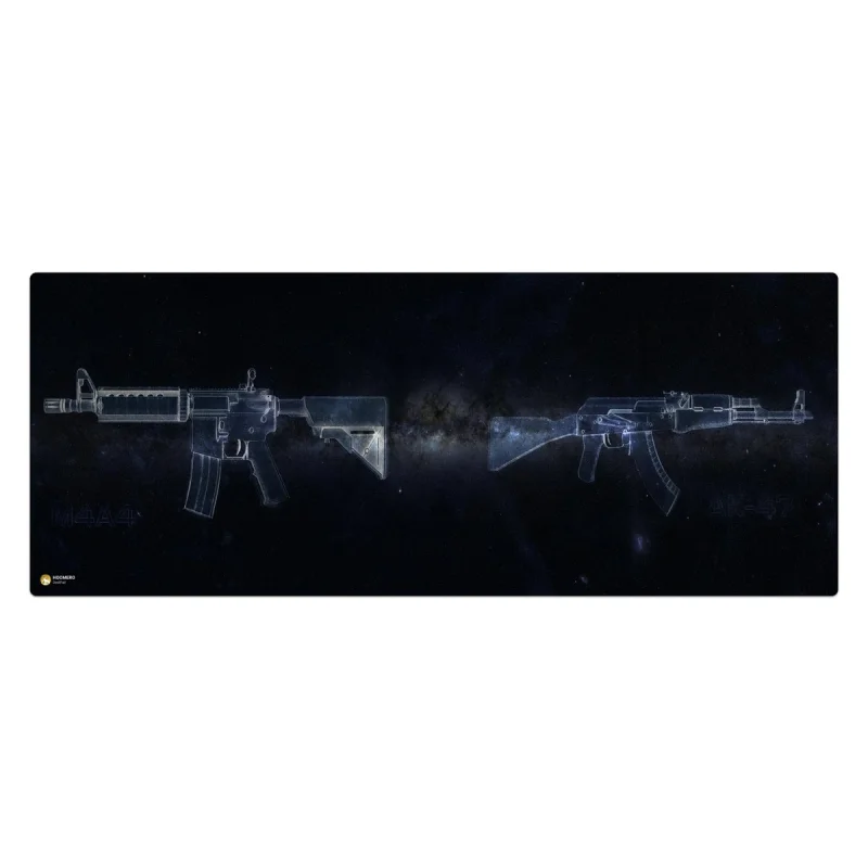 ماوس پد هومرو مدل HX047 طرح Guns سایز 40x100 سانتی‌متر