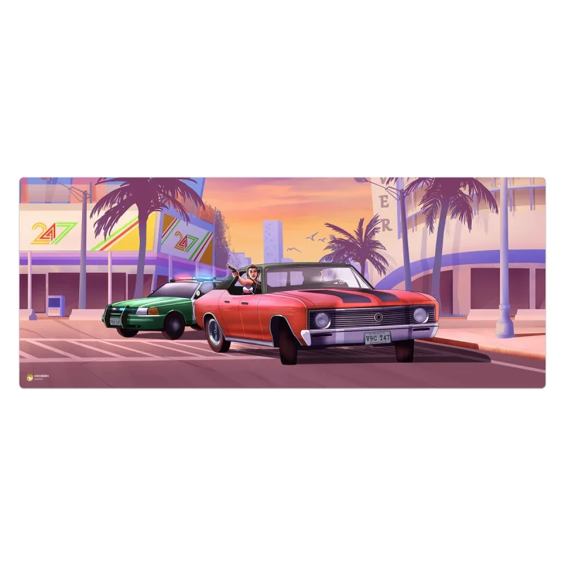 ماوس پد هومرو مدل HX193 طرح Grand Theft Auto سایز 40x100 سانتی‌متر