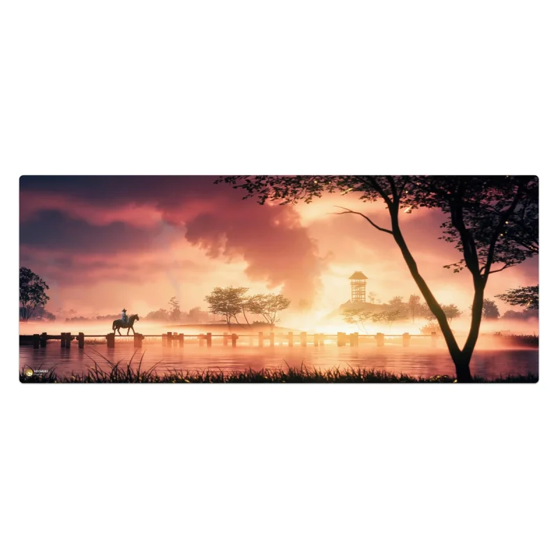 ماوس پد هومرو مدل HX178 طرح Ghost of Tsushima سایز 40x100 سانتی‌متر