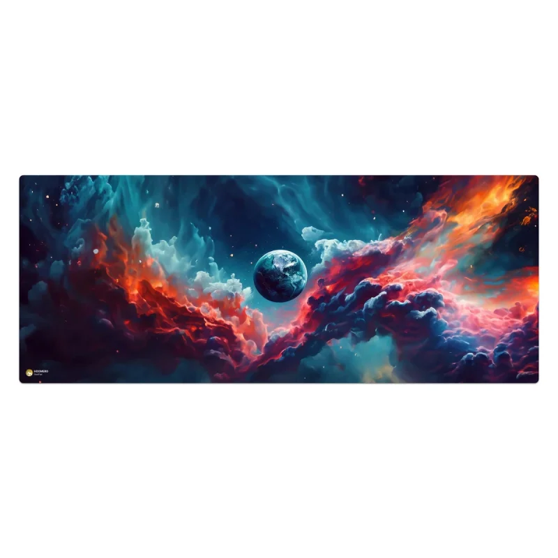 ماوس پد هومرو مدل HX580 طرح کهکشان سایز 40x100 سانتی‌متر