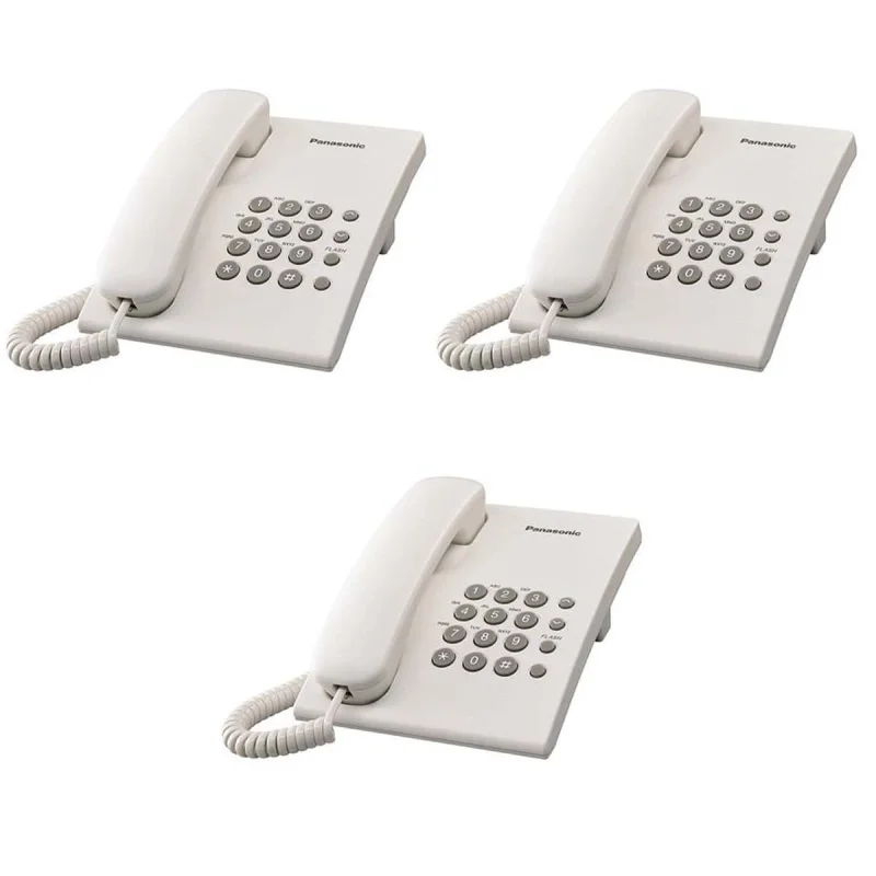 تلفن پاناسونیک مدل KX-TS500MX بسته 3 عددی