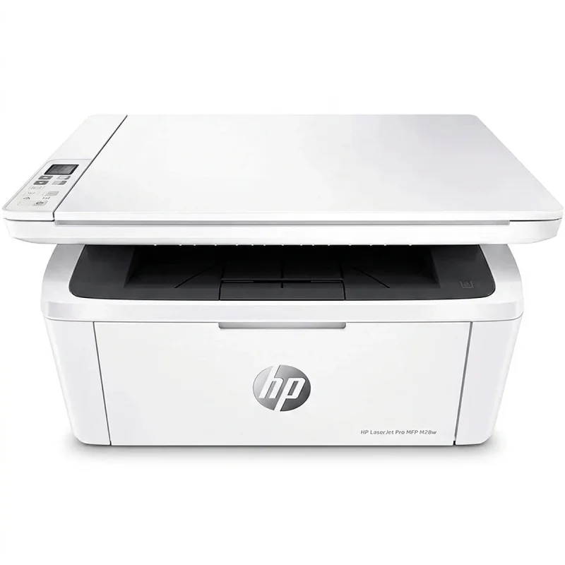 پرینتر اچ پی تک رنگ سه کاره با چاپ لیزری مدل LaserJet Pro M28w، سایز چاپ A4، اتصال به WiFi