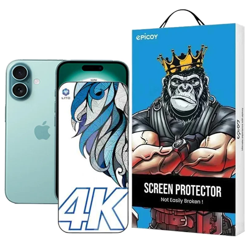 محافظ صفحه نمایش اپیکوی مدل Lion stereo vision مناسب برای گوشی موبایل اپل  iPhone 17 Pro / 17 / 16 Pro