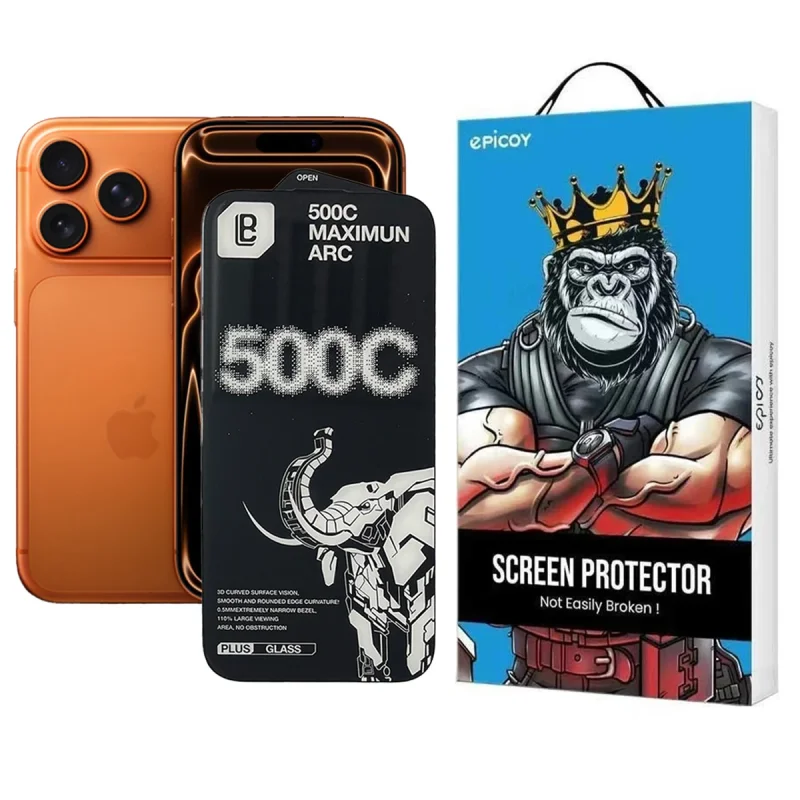 محافظ صفحه نمایش اپیکوی مدل 500C Maximum ARC مناسب برای گوشی موبایل اپل iPhone 17 Pro Max