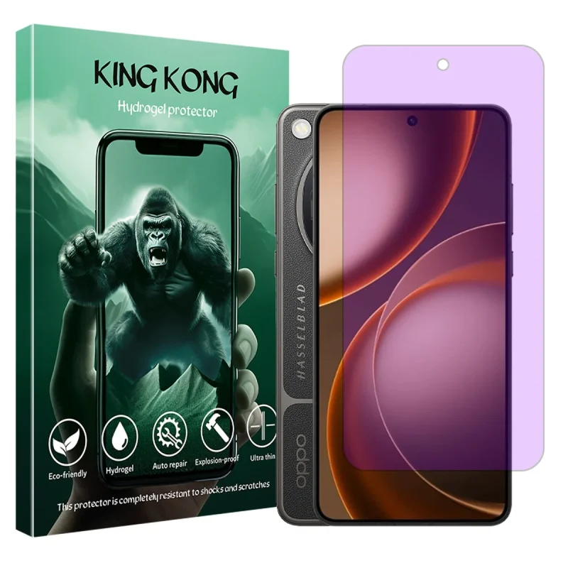محافظ صفحه محافظ چشم کینگ کونگ مدل هیدروژلی مناسب برای گوشی موبایل اوپو Find X9 Ultra