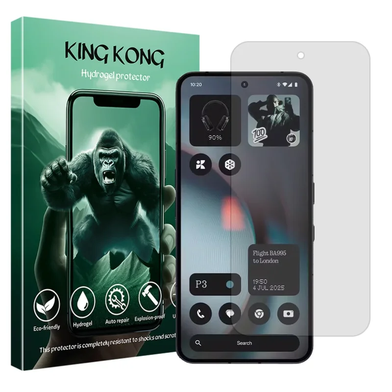 محافظ صفحه نمایش شفاف کینگ کونگ مدل Tough مناسب برای گوشی موبایل ناتینگ Phone 3