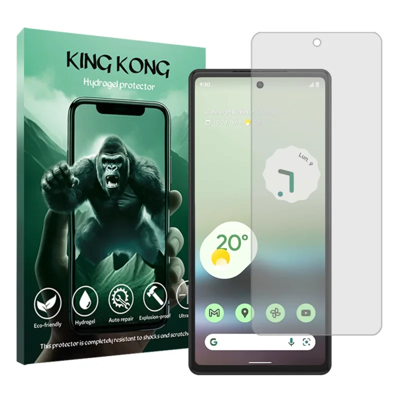 محافظ صفحه نمایش شفاف کینگ کونگ مدل Tough مناسب برای گوشی موبایل گوگل Pixel 6a