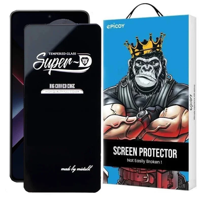 محافظ صفحه نمایش اپیکوی مدل Super 5D مناسب برای گوشی موبایل شیائومی Poco X7 Pro / X6 Pro / Redmi Note 14 / Turbo 4