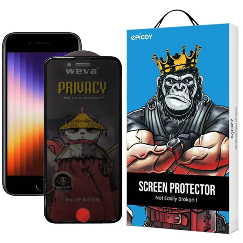 محافظ صفحه نمایش اپیکوی مدل AirBag Privacy مناسب برای گوشی موبایل اپل iPhone 7/ 8/ SE 2020/ SE 2022