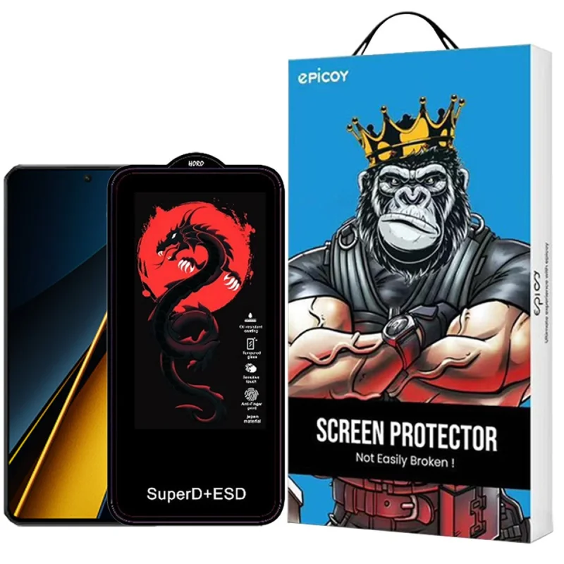 محافظ صفحه نمایش اپیکوی مدل Dragon ESD مناسب برای گوشی موبایل شیائومی  Poco X6 Pro/ Poco X6/ Poco M6 Pro 4G