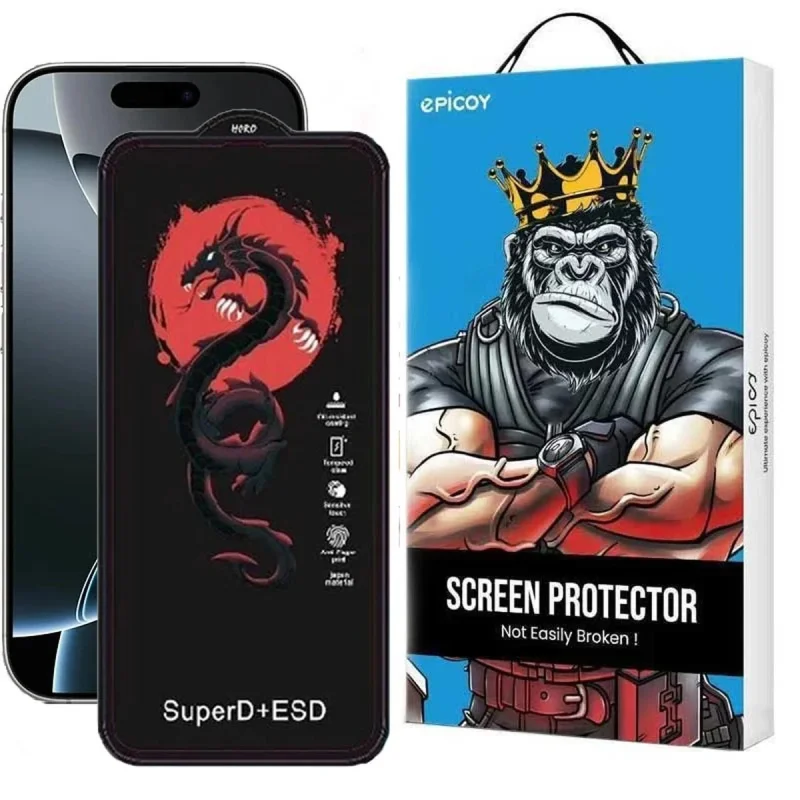 محافظ صفحه نمایش اپیکوی مدل Red Dragon ESD مناسب برای گوشی موبایل اپل iPhone 16 / 15 / 14 Pro