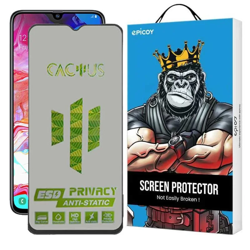 محافظ صفحه نمایش حریم شخصی اپیکوی مدل Cactus-ESD-Privacy مناسب برای گوشی موبایل سامسونگ Galaxy A70 / A05 / A05s