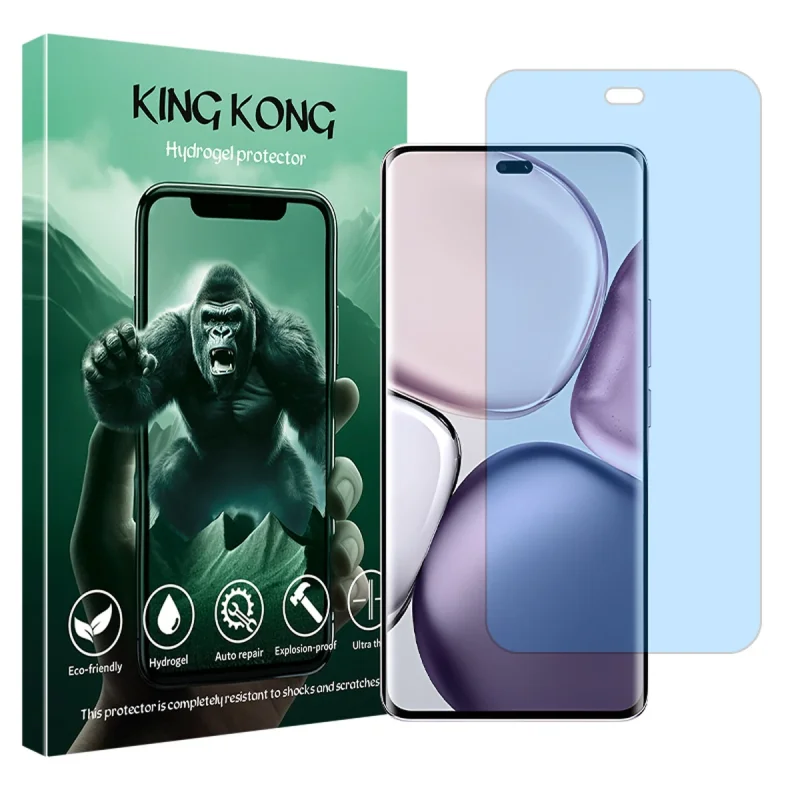 محافظ صفحه نمایش مات آنتی بلو کینگ کونگ مدل هیدروژلی مناسب برای گوشی موبایل آنر X9c