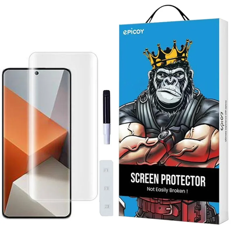 محافظ صفحه نمایش اپیکوی مدل UV مناسب برای گوشی موبایل شیائومی Redmi Note 13 Pro Plus