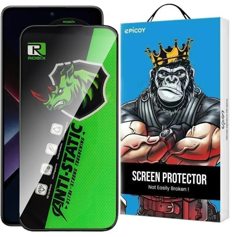 محافظ صفحه نمایش اپیکوی مدل Rhino Robix مناسب برای گوشی موبایل شیائومی Poco X7 Pro /X6 Pro / Redmi Note 14 /Turbo 4