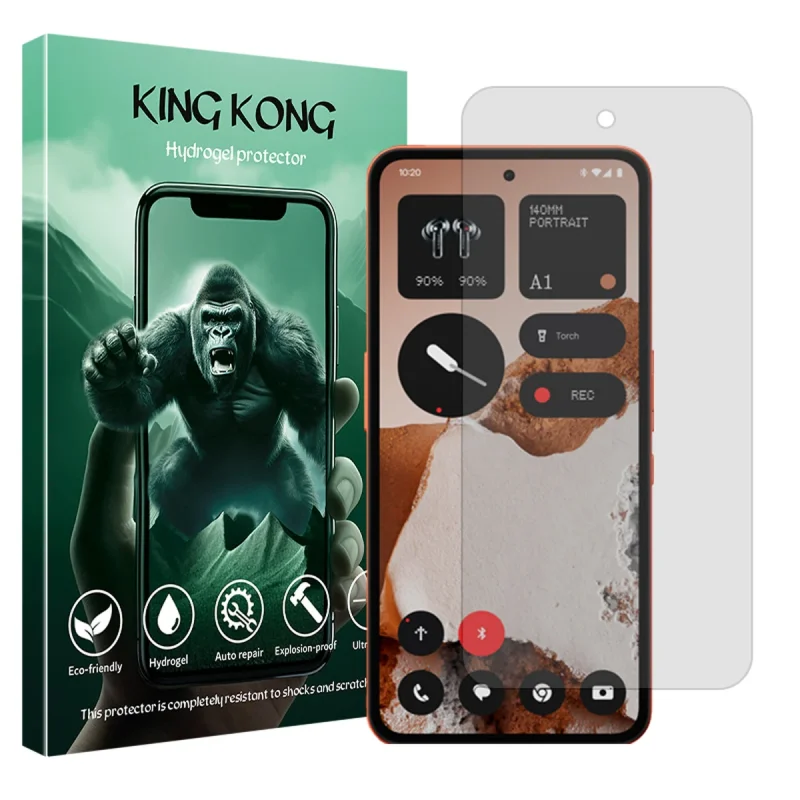 محافظ صفحه نمایش شفاف کینگ کونگ مدل Tough مناسب برای گوشی موبایل ناتینگ CMF Phone 2 Pro