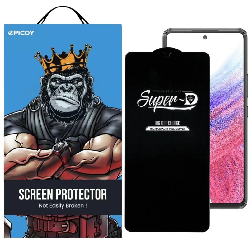 محافظ صفحه نمایش اپیکوی مدل Super 5D مناسب برای گوشی موبایل سامسونگ Galaxy A23/A13/A12/A32 5G/M12/M32 5G/A03s/A03/A03 Core/A02s/A02/F02s/M02/F12/F23/M02s/M33 5G/M23/F23 5G/M13 4G/F13 4G