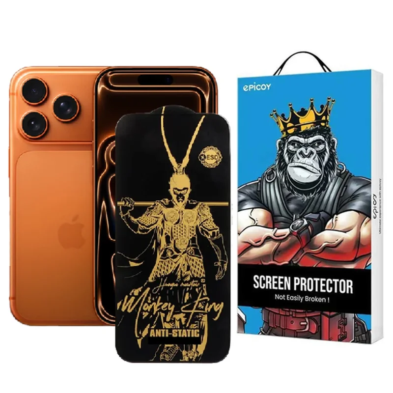 محافظ صفحه نمایش اپیکوی مدل Wukong ESD مناسب برای گوشی موبایل اپل  iPhone 17 Pro / 17 / 16 Pro