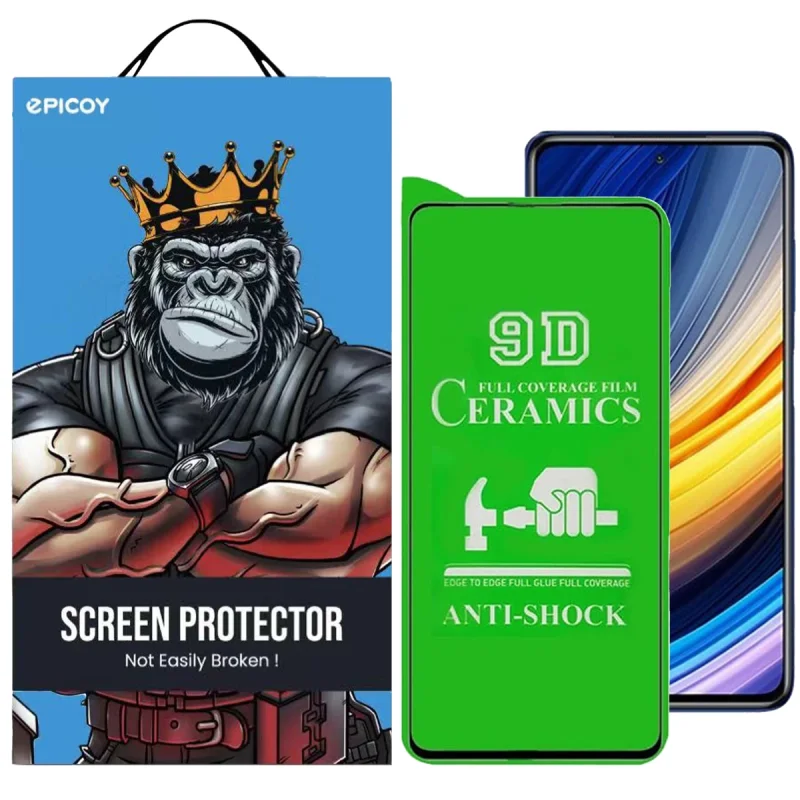 محافظ صفحه نمایش سرامیکی اپیکوی مدل Ceramic unbreakable مناسب برای گوشی موبایل شیائومی  Poco X3 / Poco X3 Nfc / Poco X3 Pro / Poco X2 / Poco M2 Pro / Mi 11i/ Mi 11X/ Mi 11X Pro