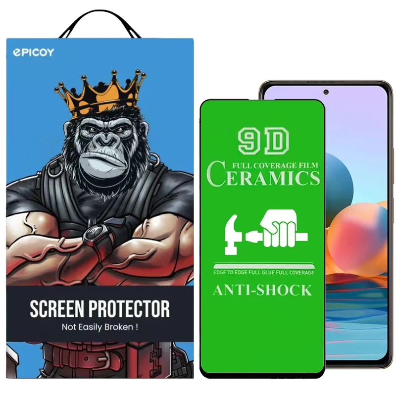 محافظ صفحه نمایش سرامیکی اپیکوی مدل unbreakable مناسب برای گوشی موبایل شیائومی Redmi Note 10 Pro 4G / Note 10 Pro Max / Poco M4 5G/Poco M5