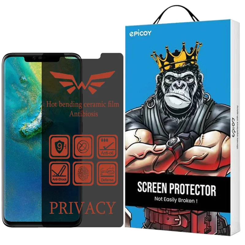 محافظ صفحه نمایش حریم شخصی اپیکوی مدل Nano-Privacy مناسب برای گوشی موبایل هوآوی Mate 20 Pro