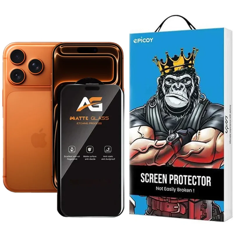 محافظ صفحه نمایش مات اپیکوی مدل AG Matte Etching مناسب برای گوشی موبایل اپل iPhone 17 Pro / 17 / 16 Pro