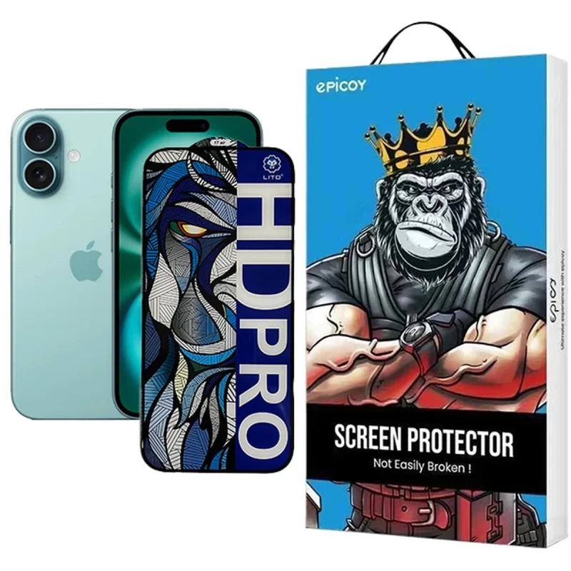 محافظ صفحه نمایش اپیکوی مدل Lion HD Pro مناسب برای گوشی موبایل اپل  iPhone 17 Pro / 17 / 16 Pro