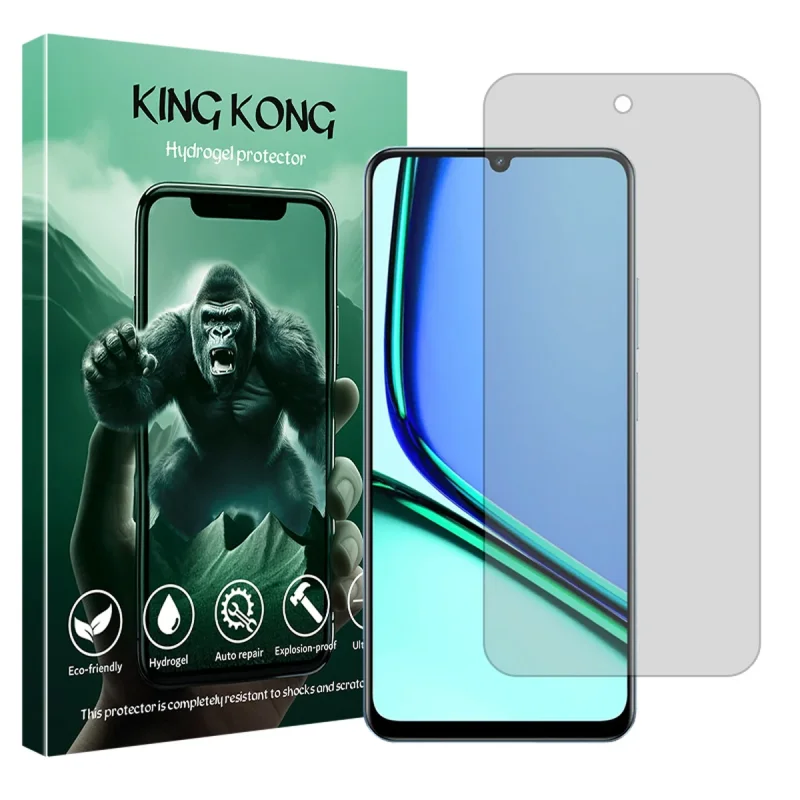 محافظ صفحه نمایش شفاف کینگ کونگ مدل Tough مناسب برای گوشی موبایل ریلمی Note 60