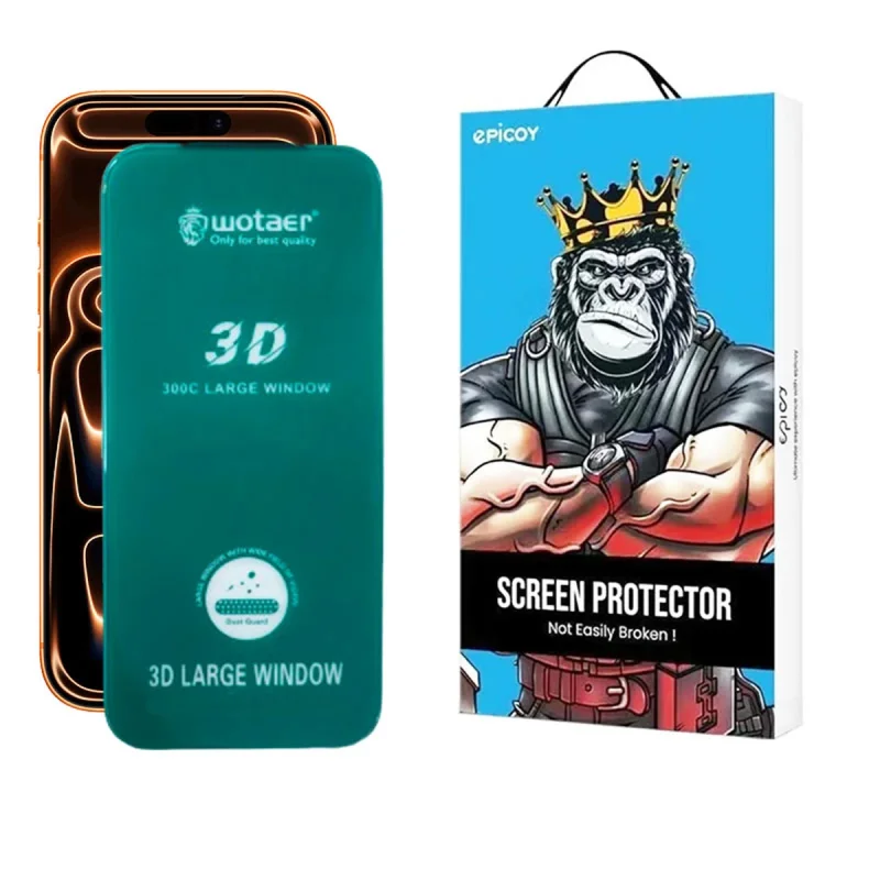 محافظ صفحه نمایش اپیکوی مدل Wotaer 3D Large Window مناسب برای گوشی موبایل اپل iPhone 17 Pro Max