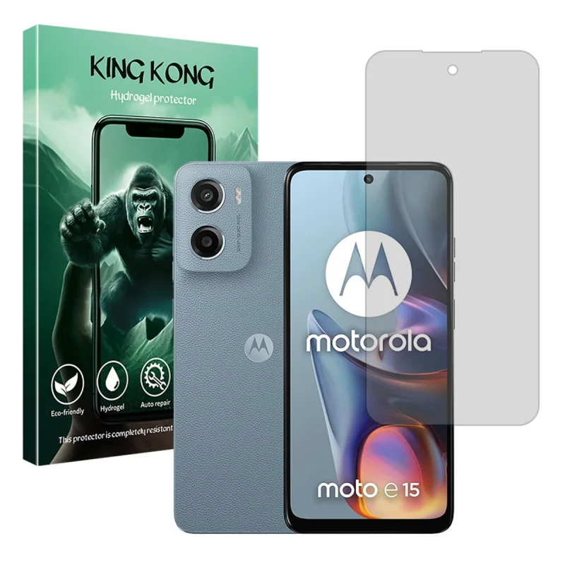 محافظ صفحه نمایش شفاف کینگ کونگ مدل Tough مناسب برای گوشی موبایل موتورولا Moto E15