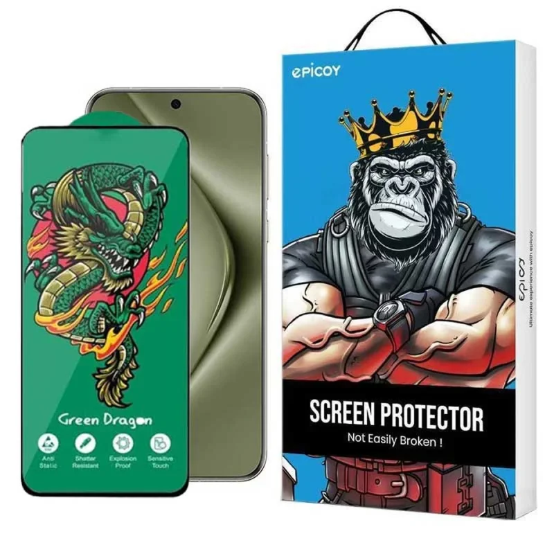 محافظ صفحه نمایش اپیکوی مدل Green Dragon ExplosionProof مناسب برای گوشی موبایل هوآوی Pura 70 Pro/ Pura 70 Ultra / Nova 12S/ Nova 12i
